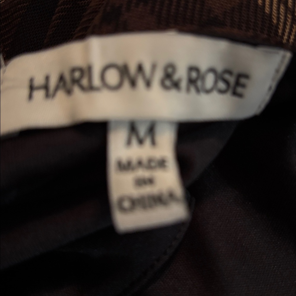 NWT Harlow & Rose 70’s retro plaid sheer layered waterfall dress - M - Picture 11 of 13